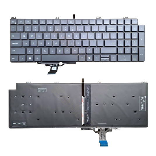 Dell Pro 16 Plus with AI and 5G Connectivity PB16250 PB16255 P135F Series - Laptop Keyboard With Backlit US Layout