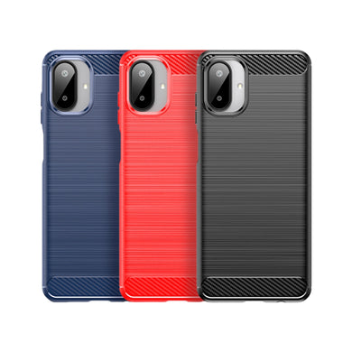 Samsung Galaxy A07 4G (SM-A075) - Carbon Fiber Brushed Texture TPU Phone Case