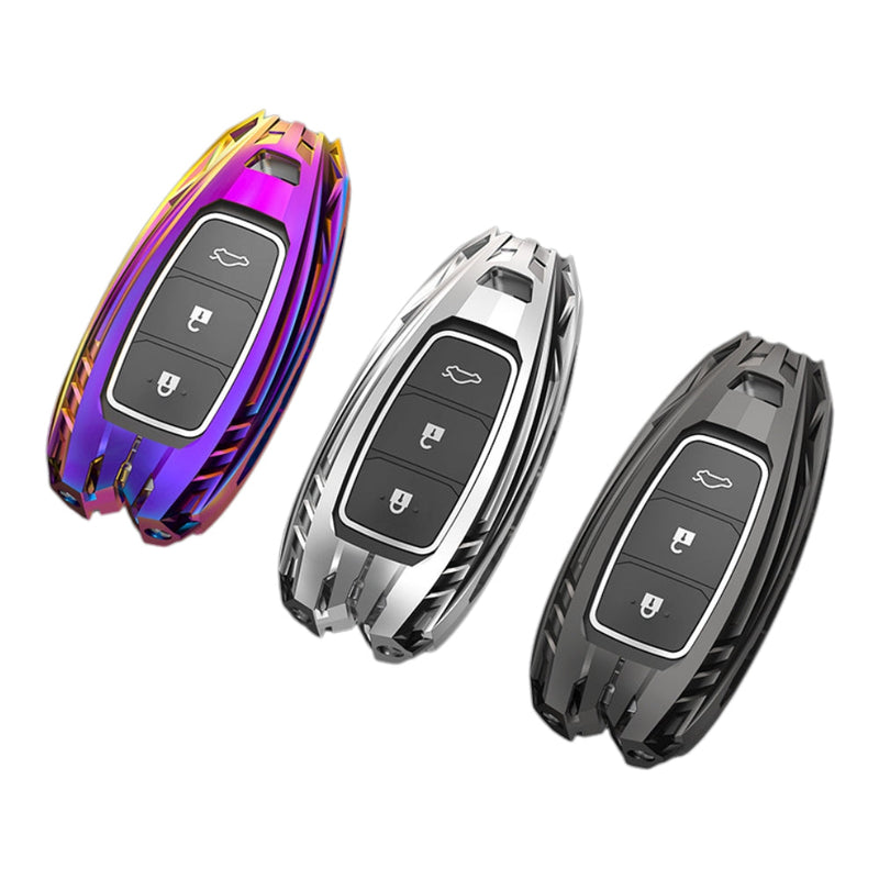 Chargez l&#39;image dans la visionneuse de la galerie, Hyundai Zinc Alloy Car Key Fob Protective Case Cover For Tucson, Sonata Fe, Creta, Ix25, Ix35, Ix45, Verna, Solaris, Mistra, Elantra, Accent

