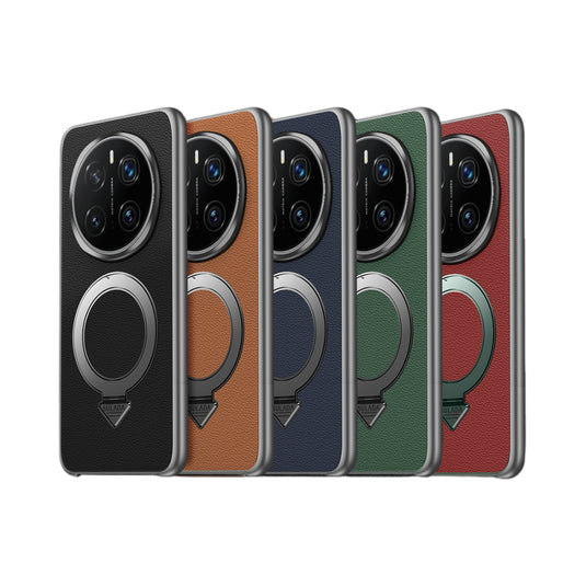 Honor Magic7 Pro (PTP-N49, PTP-AN10) - Top Grain Leather MagSafe Magnetic Holder Phone Case