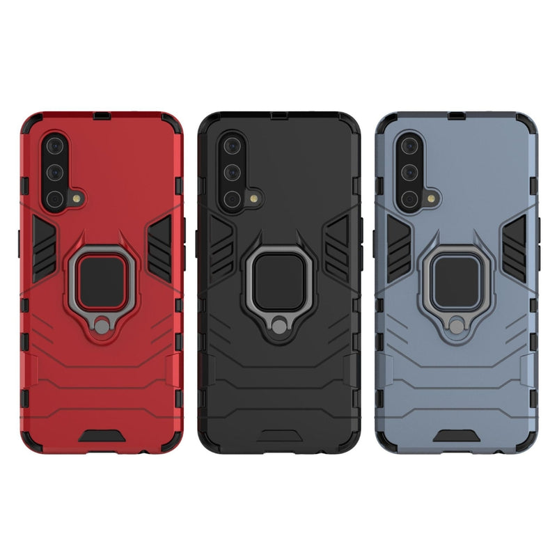 Chargez l&#39;image dans la visionneuse de la galerie, OnePlus Nord CE - Heavy Duty Armor Case With Ring Holder Stand
