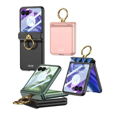 [With Ring Stand] Motorola Razr 50/Ultra - Magnetic Hinge Shockproof Phone Case - Polar Tech Australia