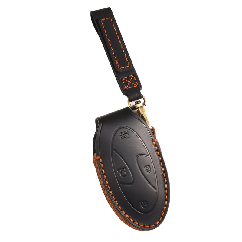 Load image into Gallery viewer, Hyundai Handcrafted Genuine Leather Car Key Fob Protective Case Cover For Ionic 6, Kona EV, Grandeur GN7

