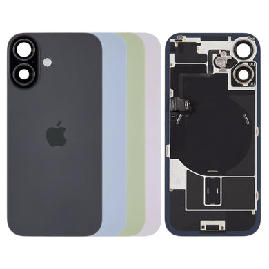 [Assembly With Flex] Apple iPhone 17 - Back Rear Glass With Steel Plate With Wireless NFC Charging MagSafe Magnet & Flashlight Flex