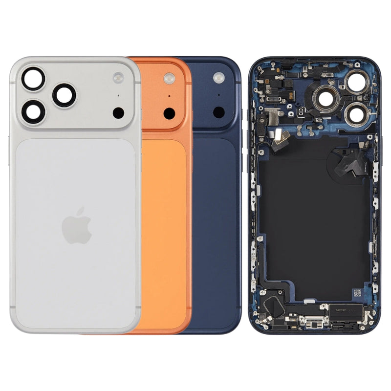 Cargue la imagen en el visor de la galería, [Assembly With Flex] Apple iPhone 17 Pro Max - Back Rear Glass With Steel Plate With Wireless NFC Charging MagSafe Magnet &amp; Flashlight Flex
