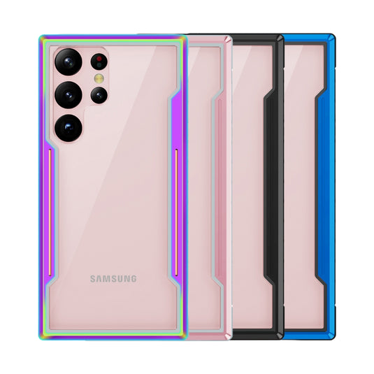 Samsung Galaxy S25 Plus 5G (SM-S936) - Clear PC Back + Soft TPU with Metal Frame Protective Case