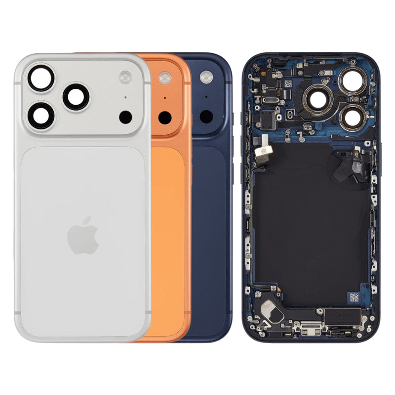 Cargue la imagen en el visor de la galería, [Assembly With Flex] Apple iPhone 17 Pro - Back Rear Glass With Steel Plate With Wireless NFC Charging MagSafe Magnet &amp; Flashlight Flex

