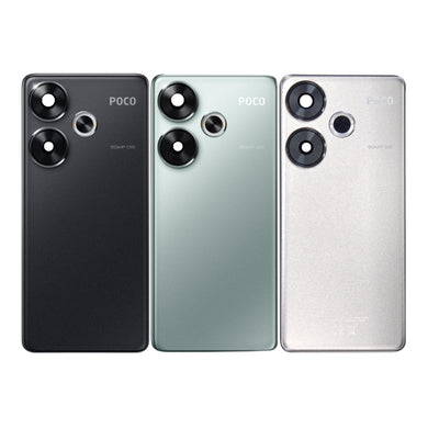 [With Camera Lens] Xiaomi Poco F6 - Back Rear Battery Glass Panel Cover