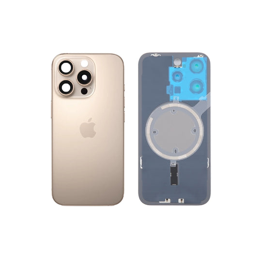 [Assembly] Apple iPhone 16 Pro - Glass Battery Back Glass Cover with Camera Lens Cover + MagSafe Magnet - Polar Tech Australia