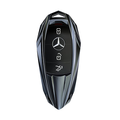 Mercedes Benz Mecha Style Zinc Alloy Car Key Fob Case Cover For Benz A, B, C, E, S, G-Class, GLA, GLB, GLC, GLE, GLS, CLA, CLS, EQC