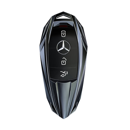 Mercedes Benz Mecha Style Zinc Alloy Car Key Fob Case Cover For Benz A, B, C, E, S, G-Class, GLA, GLB, GLC, GLE, GLS, CLA, CLS, EQC