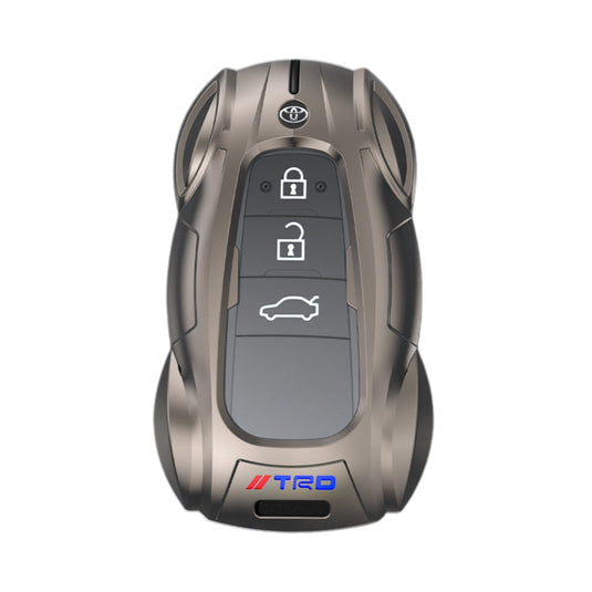 Toyota Metal Cool Fashionable Car Key Fob Case Cover For Crown, Corolla, Camry, C-HR, BZ4X, Prado, RAV4, Avalon, Prius, Alpharo, Mirai