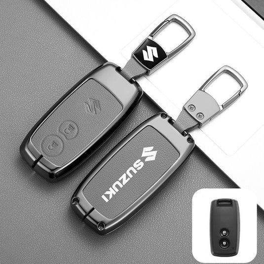 Suzuki Zinc Alloy PU Leather Car Key Fob Case Cover For SX4, Vitara