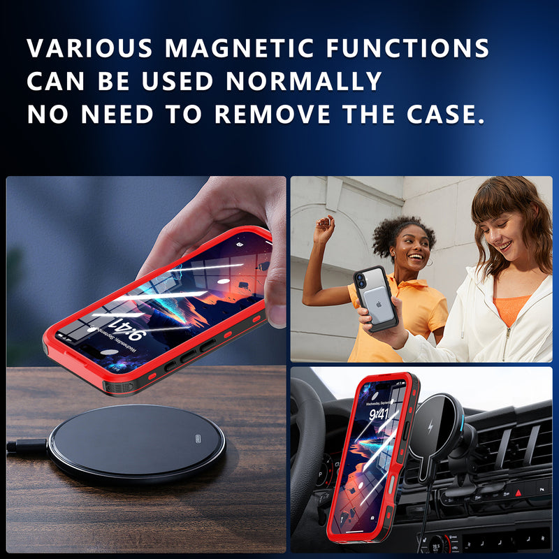 Load image into Gallery viewer, [MagSafe Compatible][DUP Series] Apple iPhone 16 / 16 Plus / 16 Pro / 16 Pro Max Redpepper IP68 Waterproof Heavy Duty Tough Armor Case - Polar Tech Australia
