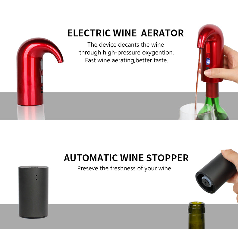 Load image into Gallery viewer, [4 in 1] Wine Accessories Gift Box Luxury Wine Decanter &amp; Opener

