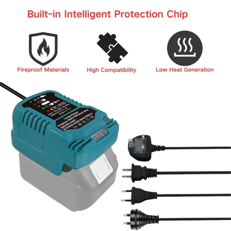 Chargez l&#39;image dans la visionneuse de la galerie, Replacement Mini Charger For Makita 18V Tool Battery - Polar Tech Australia
