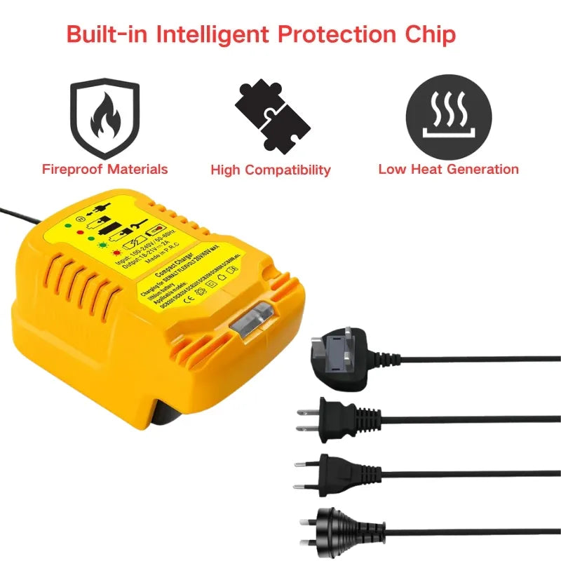 Cargue la imagen en el visor de la galería, Replacement Mini Charger For Dewalt 18V 20V 60V Tool Battery - Polar Tech Australia
