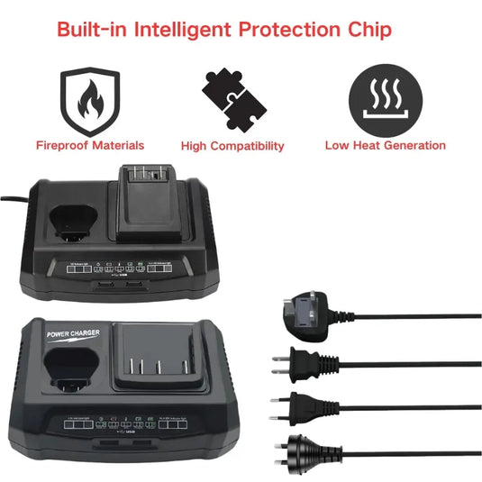 Replacement Fast Dual Port Charger GAX1218V For Bosch 10.8V-20V Electrical Tool Li-ion Battery - Polar Tech Australia