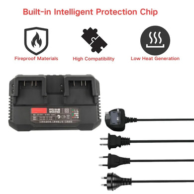 Replacement Dual Charger For DongCheng 18V-2A Tool Battery - Polar Tech Australia