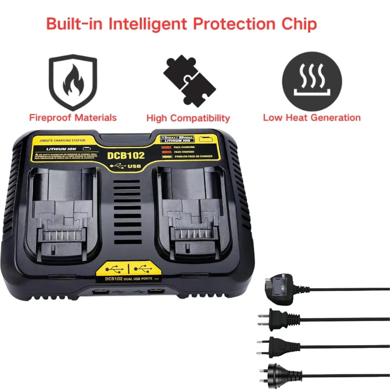 Chargez l&#39;image dans la visionneuse de la galerie, Replacement Charger For Dewalt 12V-20V / 3A Electrical Tool Li-ion Battery - Polar Tech Australia

