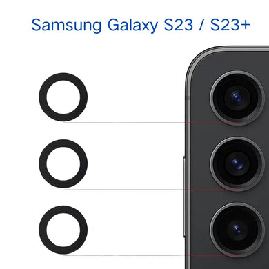 [3 PCS] Samsung Galaxy S23 (SM-S911) & S23 Plus (SM-S916) Back Rear Camera Glass Lens Only - Polar Tech Australia
