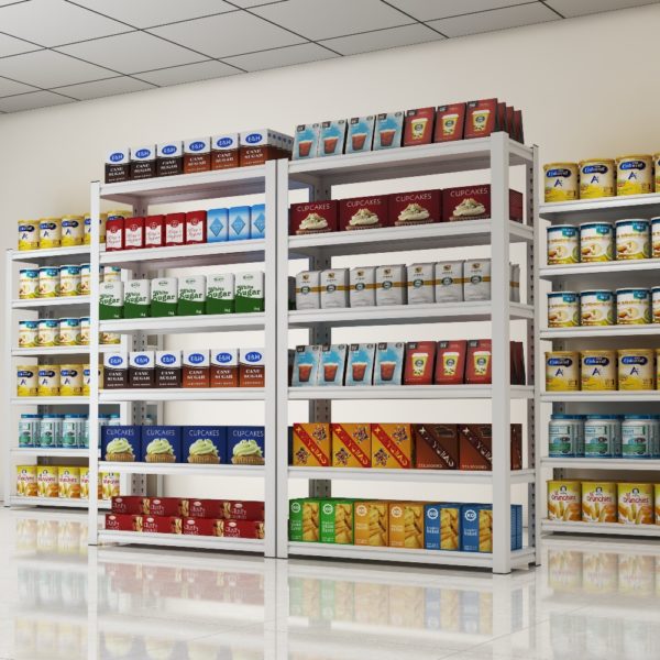 Cargue la imagen en el visor de la galería, [0.8M Long] Tall Adjustable Metal Garage Shelving Unit Storage Shelves Steel Rack Warehouse Racking - Polar Tech Australia
