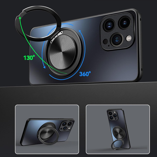 [Magsafe Compatible] OPPO Reno 15 360° Rotating Stand Matte Shockproof Phone Case - Polar Tech Australia