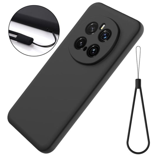 Honor Magic7 (PTP-AN00) - Solid Color Liquid Silicone Dropproof Full Coverage Phone Case