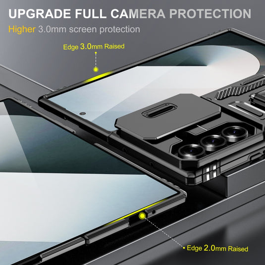 Samsung Galaxy Z Fold7 5G - Armor PC + TPU Camera Shield Phone Case