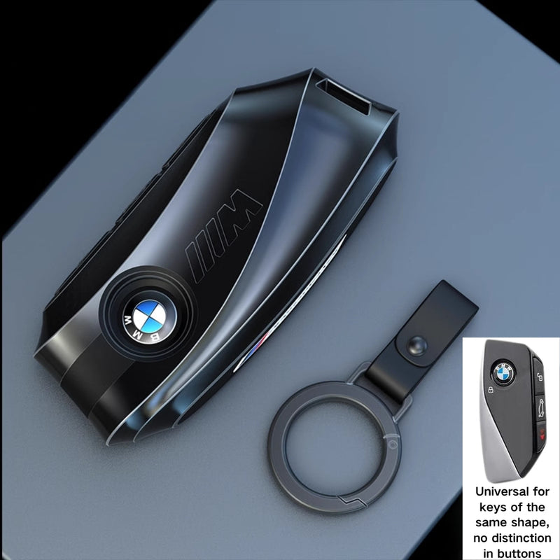 Cargue la imagen en el visor de la galería, BMW Mecha Style Zinc Alloy Car Key Fob Case Cover For 1, 3, 5, 7 Series,X1, X3, X5, X6, X7

