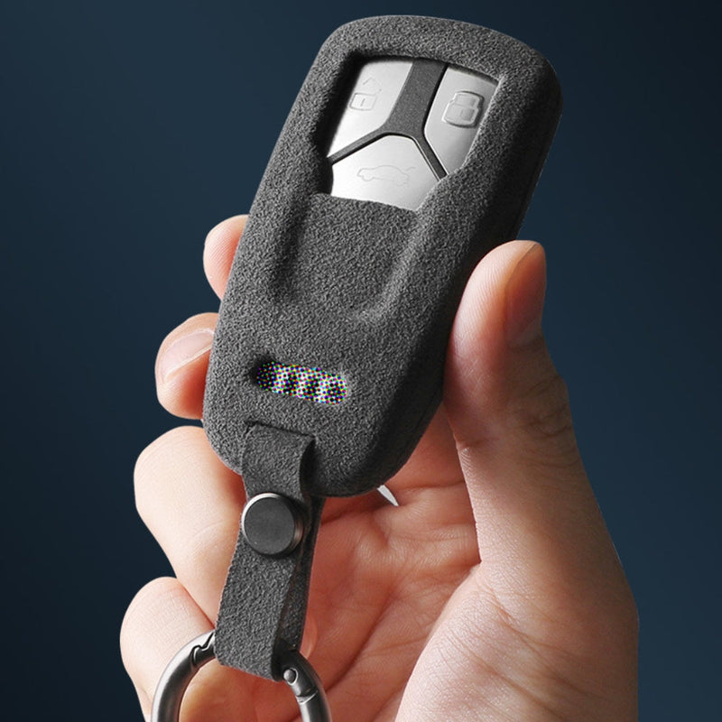 Load image into Gallery viewer, Audi Alcantara Remote Car Key Fob Case Cover For A4, A5, A6, Q5, Q7, S4, S5, S7
