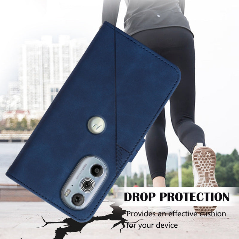 Load image into Gallery viewer, [With Shoulder Strap] [With Card Slot] Motorola G Stylus 2022 4G/5G - PU leather Crossbody Wallet Style Shockproof Phone Case - Polar Tech Australia
