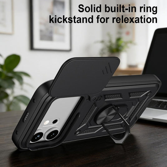 Honor 600 / 600 Pro - Sliding Camera Cover Design TPU+PC Phone Case