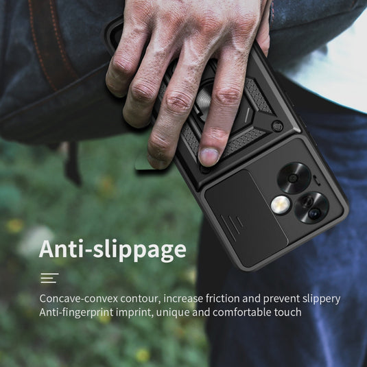 OPPO A5 Pro 4G/5G - Shockproof Armour Heavy Duty Phone Case with Ring Holder & Camera Protection - Polar Tech Australia