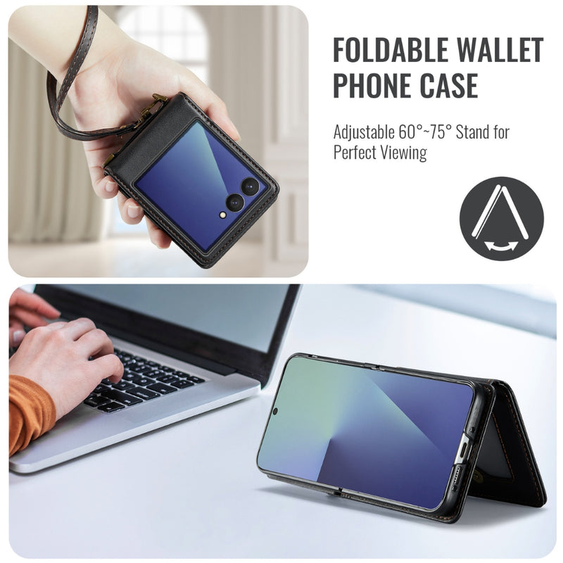 Load image into Gallery viewer, Samsung Galaxy Z Flip7 5G - Card Slots Holder RFID Anti-theft Phone Case

