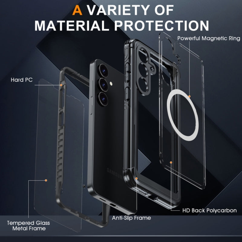 Load image into Gallery viewer, Samsung galaxy S24 Plus 5G (SM-S926) - Tempered Glass MagSafe Phone Case
