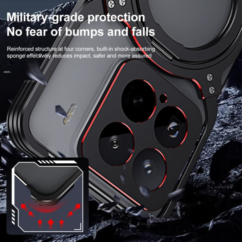 Cargue la imagen en el visor de la galería, Xiaomi Mi 15 Pro - Mechanical Arm Borderless MagSafe Holder Metal Phone Case - Polar Tech Australia
