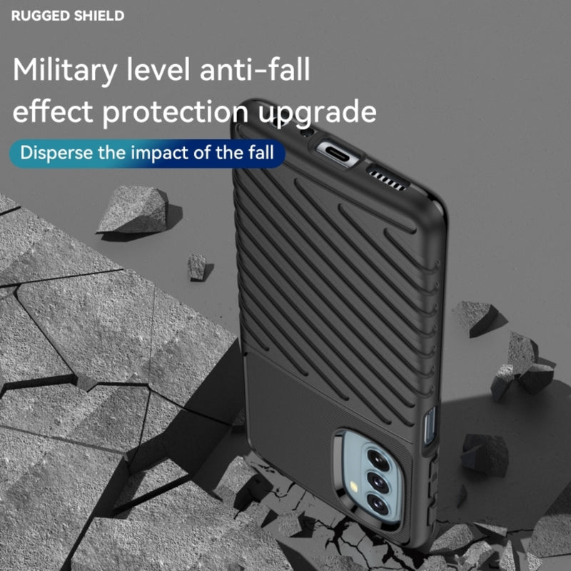 Cargue la imagen en el visor de la galería, Motorola Moto G50 5G - Thunder Series Twill Texture Thickened Anti-fall Protection TPU Case
