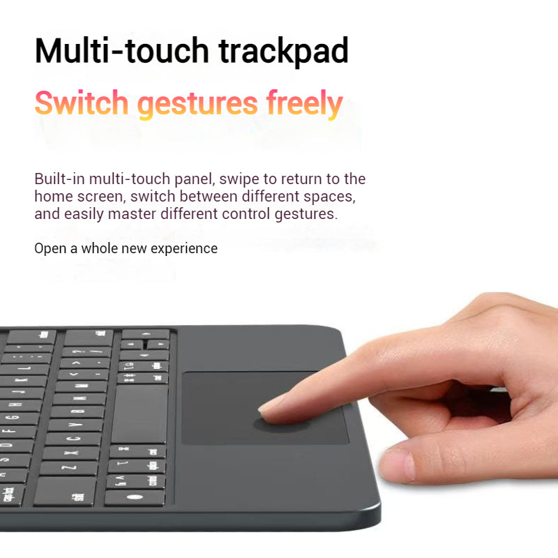 Chargez l&#39;image dans la visionneuse de la galerie, [With Touchpad][Magic Keybord] Apple iPad Pro 13-inch 7th Gen (2024) Smart Multi-Touch Trackpad Magnetic Wireless Keyboard Case With RGB Backlit - Polar Tech Australia
