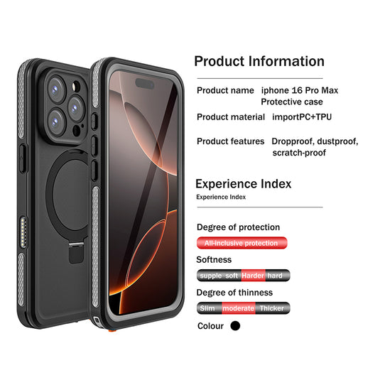 [TB Series][Magsafe Compatible] Apple iPhone 16 / 16 Plus / 16 Pro / 16 Pro Max - Redpepper Full Covered Waterproof Heavy Duty Tough Armor Case - Polar Tech Australia
