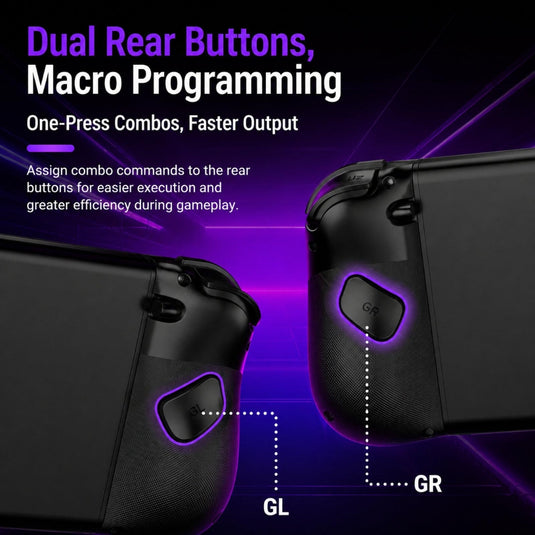 Nintendo Switch 2 Left + Right Magnetic Controllers 9-Axis RGB Motion-Sensing Hall-Effect Joystick With Bluetooth 5.4 Wake-Up and Burst Fire Functionality
