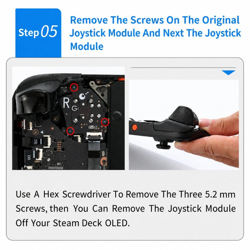 Cargue la imagen en el visor de la galería, GuliKit SD05 Hall Effect Joystick Module for Steam Deck OLED Drift-Free Solderless Replacement
