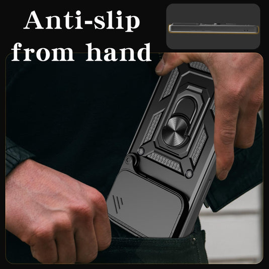 Apple iPhone 17 Air - Shockproof Armour Heavy Duty Phone Case with Ring Holder & Camera Protection
