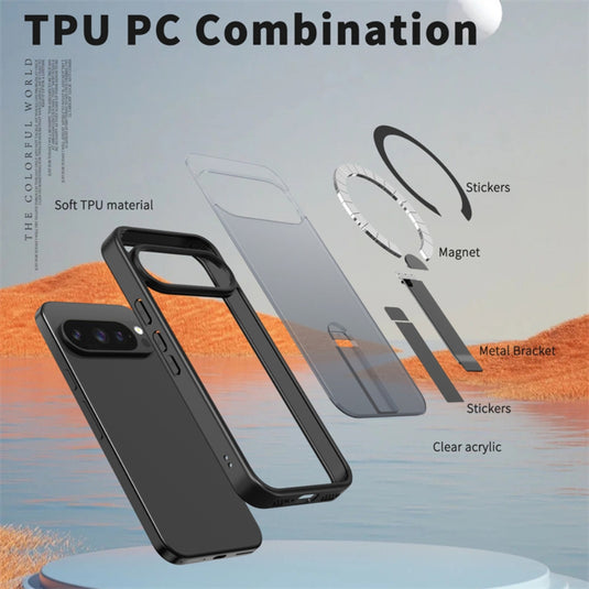 Google Pixel 10 Pro XL - TPU + PC MagSafe Phone Case with Fold Holder