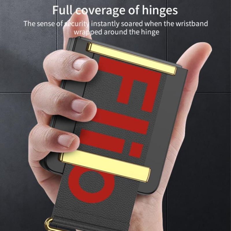 Cargue la imagen en el visor de la galería, Samsung Galaxy Z Flip7 5G - Integrated Ultra-thin Wristband Holder Phone Case
