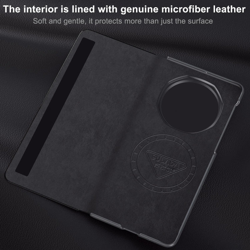 Cargue la imagen en el visor de la galería, Honor Magic V6 - Smart View Window MagSafe Magnetic Holder Leather Phone Case

