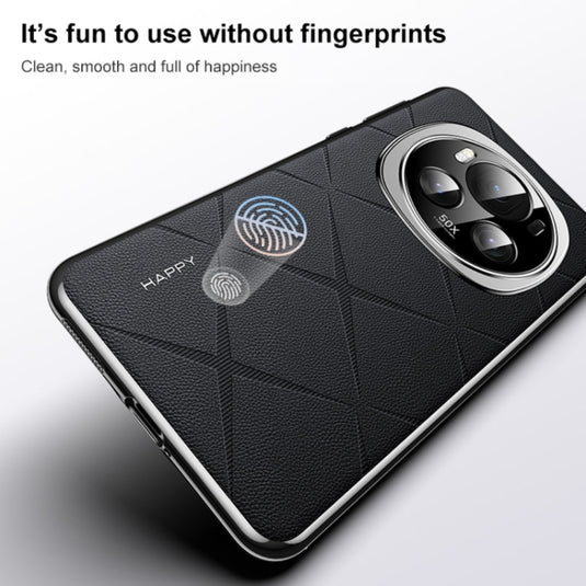 Honor Magic6 (BVL-AN00) - Plain Leather PC Phone Case