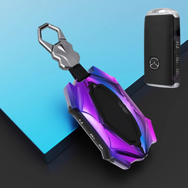 Chargez l&#39;image dans la visionneuse de la galerie, Mazda Zinc Alloy Car Key Fob Cover Case Remote For Mazda 2, 3, 5, 6, CX-3, CX-5, CX-7, CX-9
