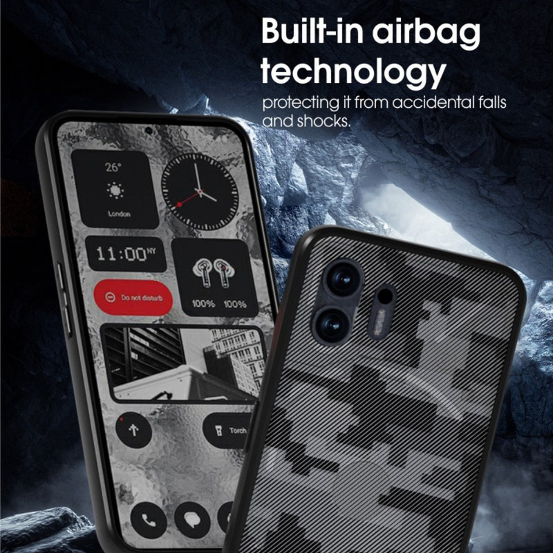Chargez l&#39;image dans la visionneuse de la galerie, Nothing Phone (2) - IBMRS Camouflage Shockproof Transparent Matte Phone Case
