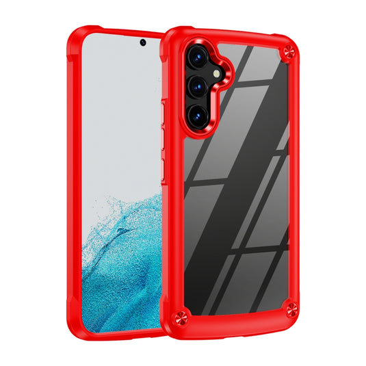 Samsung Galaxy A15 (SM-A155, SM-A156) - TPU+PC 2-in-1 Transparent Shockproof Phone Case